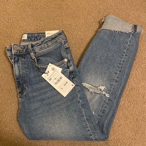 Zara hi-rise ankle length jeans